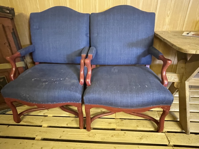 2 stk stoler med lener