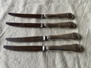 4 stk kniver sølv
