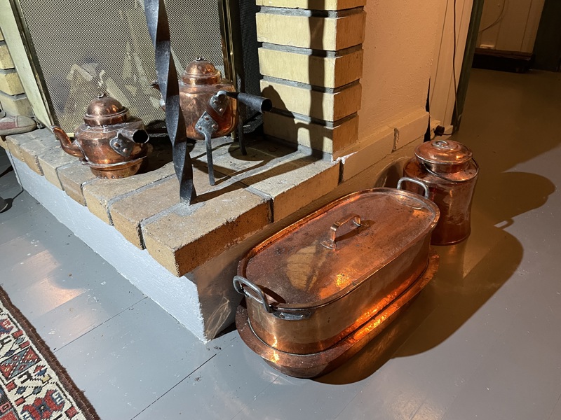 4 stk kobbergjenstander