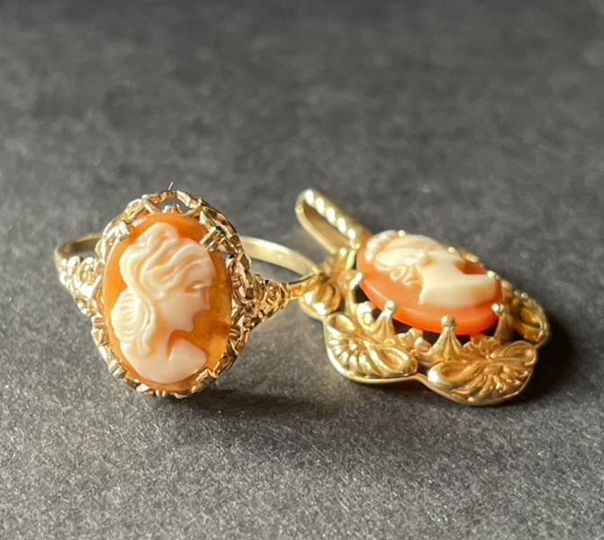 Ring og anheng 14k